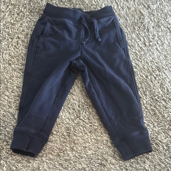 Toddler boys size 2 navy blue joggers with drawstring and pockets - Picture 1 of 4